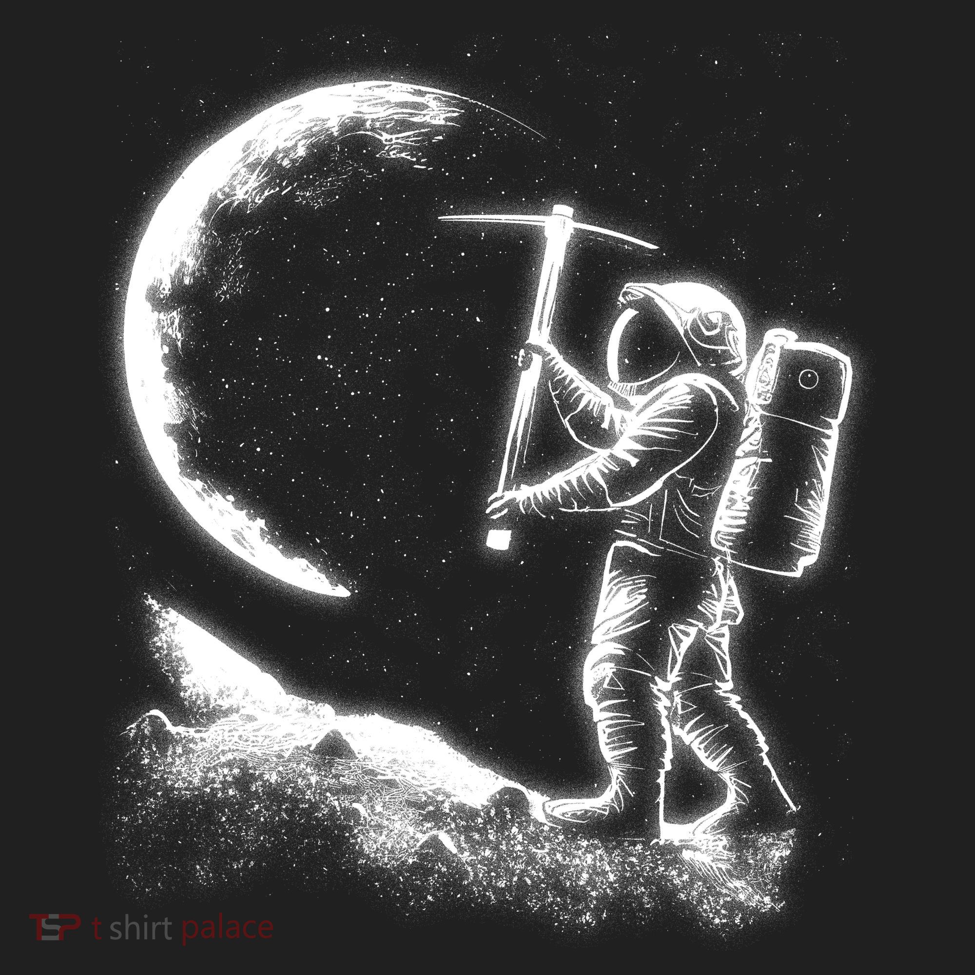 Astronaut Picking The Moon Hat