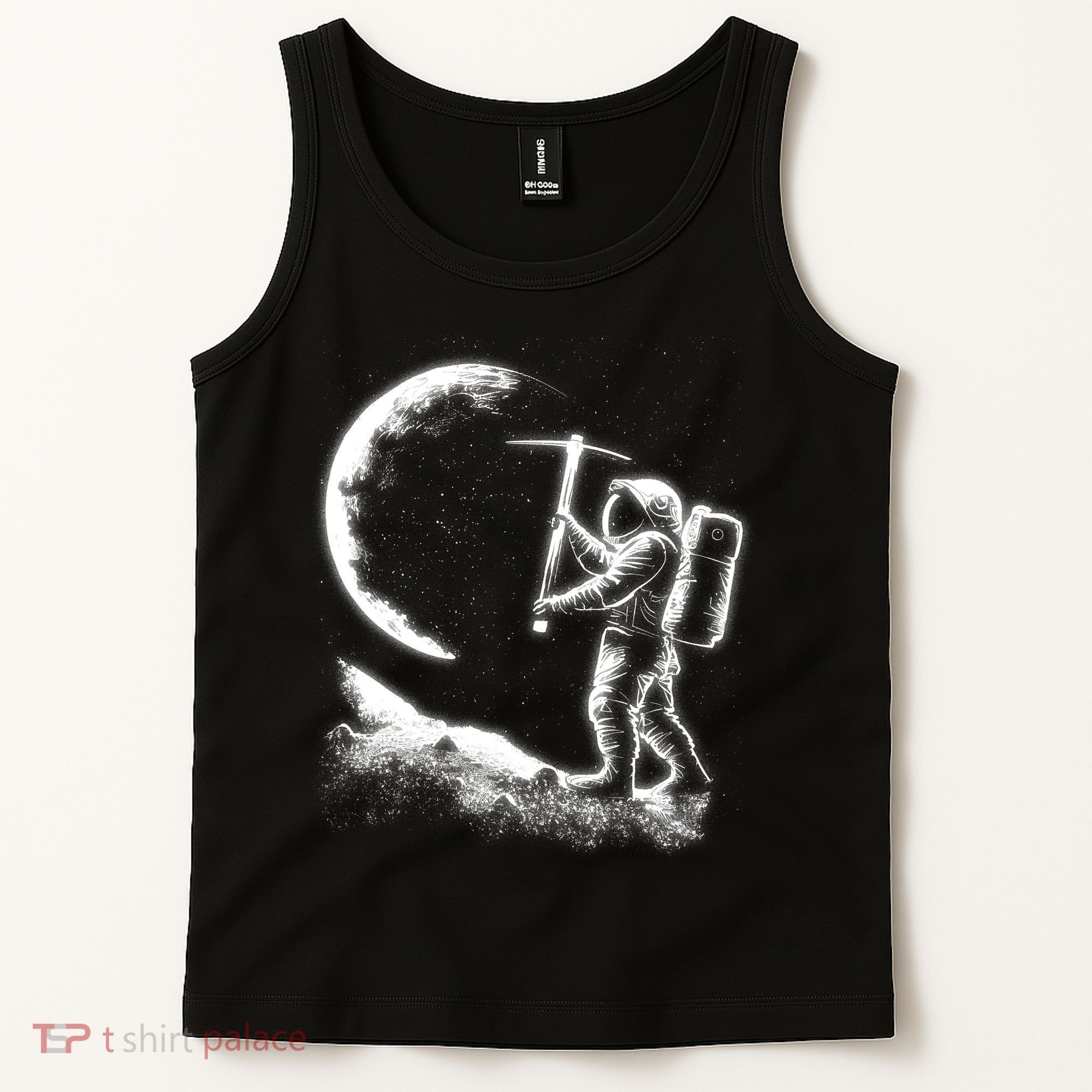 Astronaut Picking The Moon Tank Top