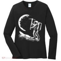 Astronaut Picking The Moon Women's Long Sleeve Shirt thumb 0