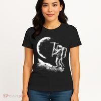 Astronaut Picking The Moon Women's T-Shirt thumb 4