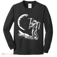 Astronaut Picking The Moon Kids Long Sleeve Shirt thumb 0