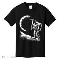 Astronaut Picking The Moon Kids T-Shirt thumb 0