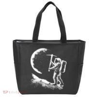 Astronaut Picking The Moon Tote Bag thumb 0