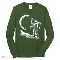 Astronaut Picking The Moon Long Sleeve Shirt thumb 0