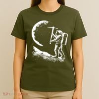 Astronaut Picking The Moon T-Shirt thumb 4