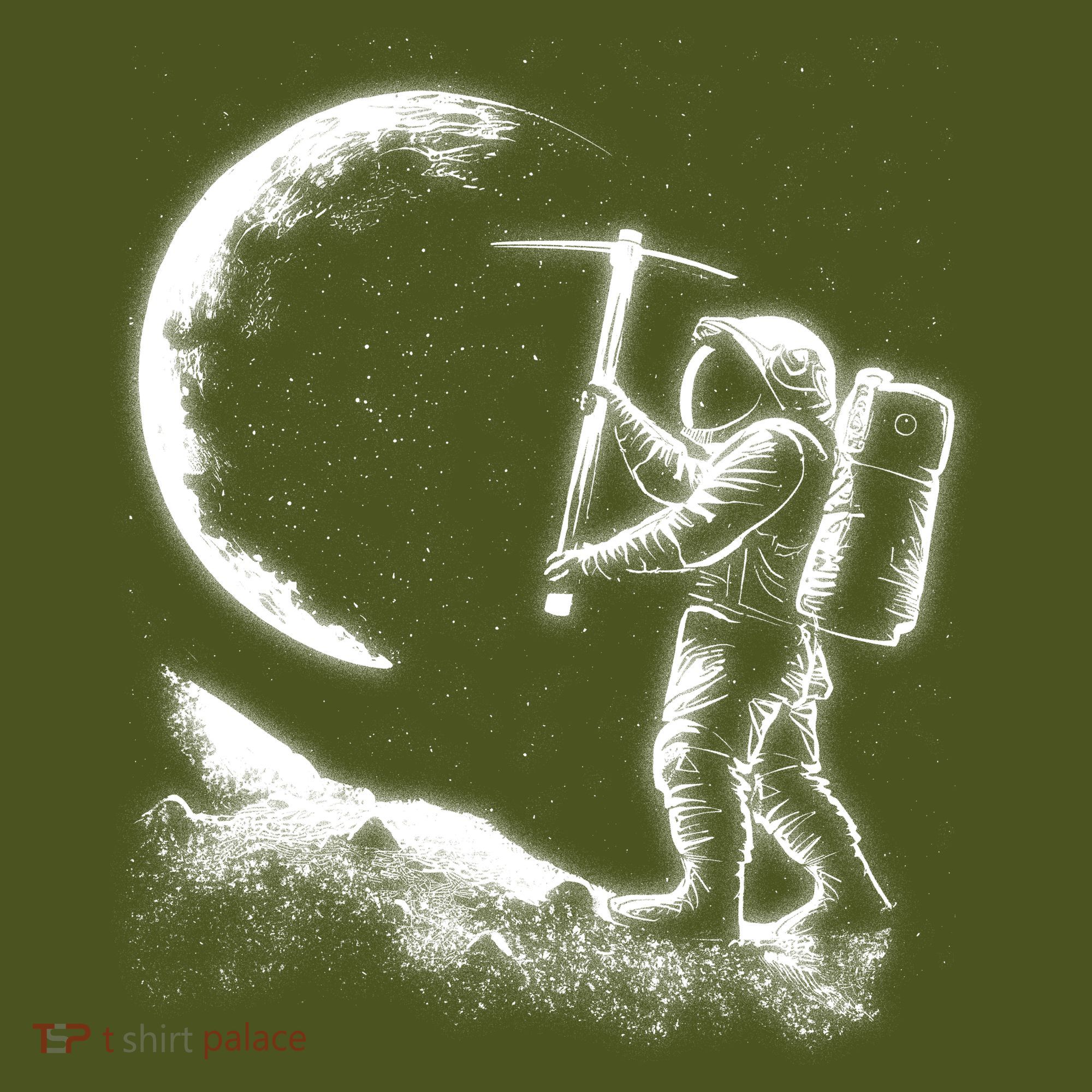 Astronaut Picking The Moon Backpack