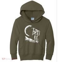 Astronaut Picking The Moon Kids Hoodie thumb 0
