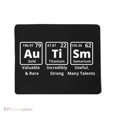 Autism Periodic Table Elements Spelling Mousepad