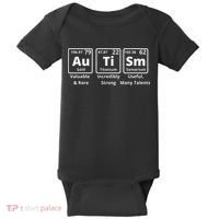 Autism Periodic Table Elements Spelling Baby Bodysuit thumb 0