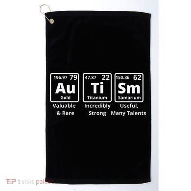 Autism Periodic Table Elements Spelling Golf Towel