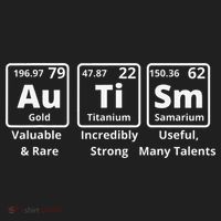 Autism Periodic Table Elements Spelling Golf Towel thumb 3