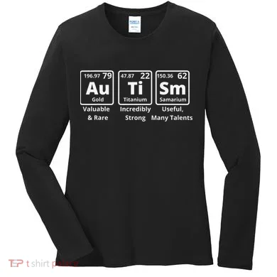 Autism Periodic Table Elements Spelling Women's Long Sleeve Shirt