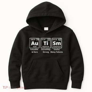 Autism Periodic Table Elements Spelling Kids Hoodie
