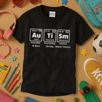 Autism Periodic Table Elements Spelling Kids T-Shirt thumb 3