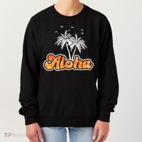 Aloha Palm Trees Hawaii Tropical Women's Sweatshirt thumb 0