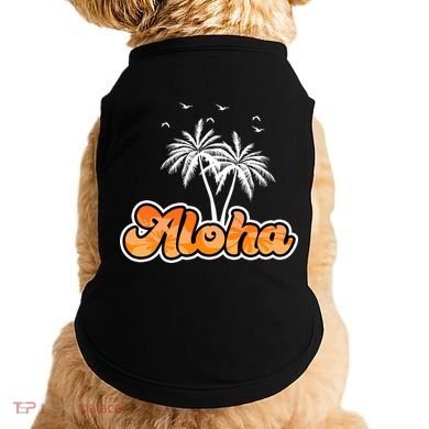 Aloha Palm Trees Hawaii Tropical Doggie Tank