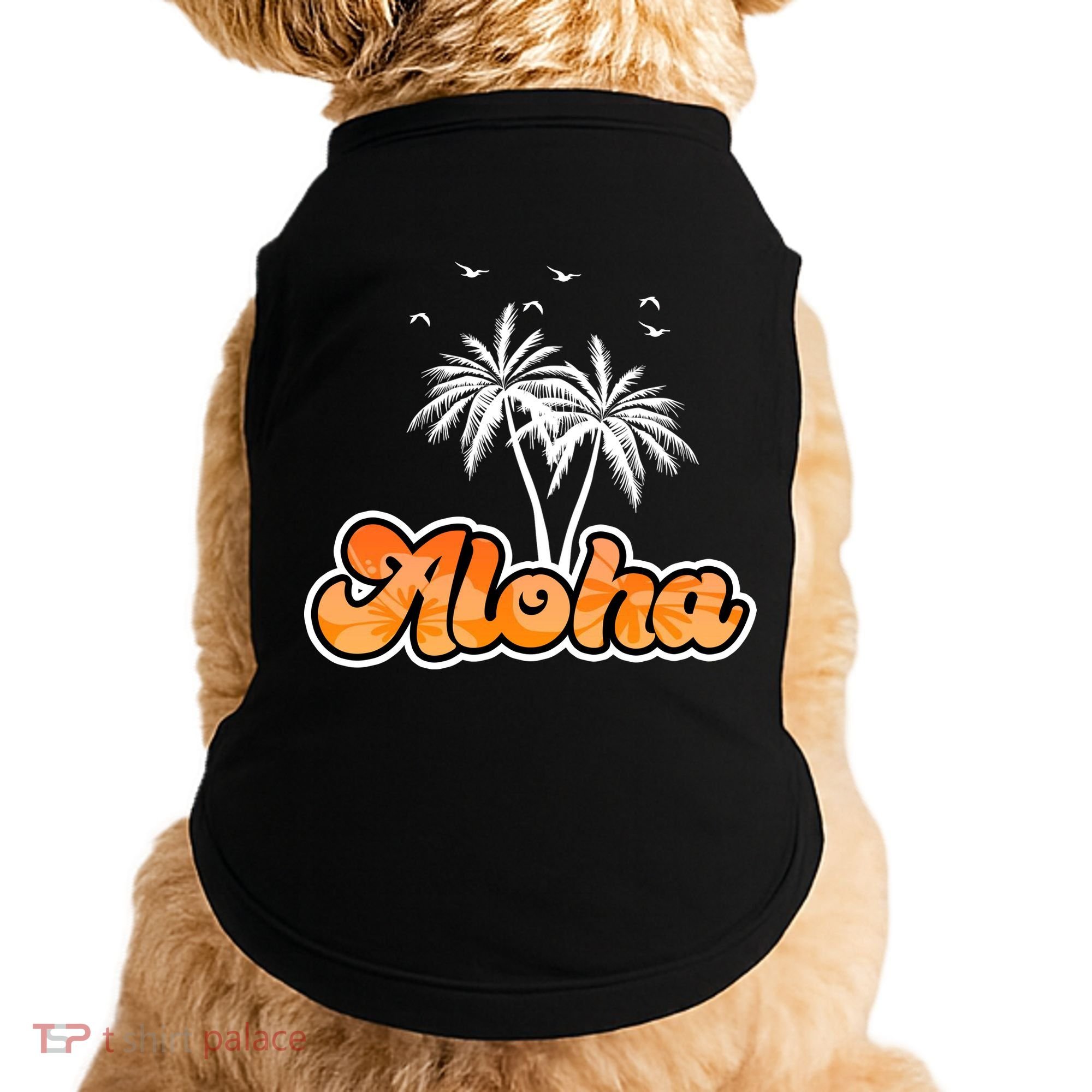 Aloha Palm Trees Hawaii Tropical Doggie Tank
