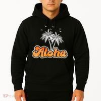 Aloha Palm Trees Hawaii Tropical Hoodie thumb 2