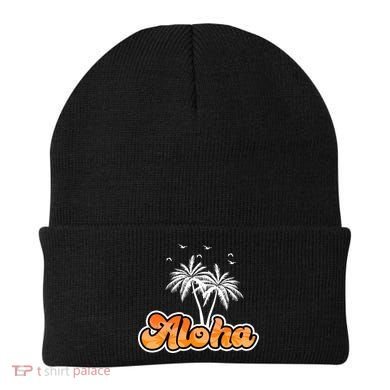 Aloha Palm Trees Hawaii Tropical Beanie