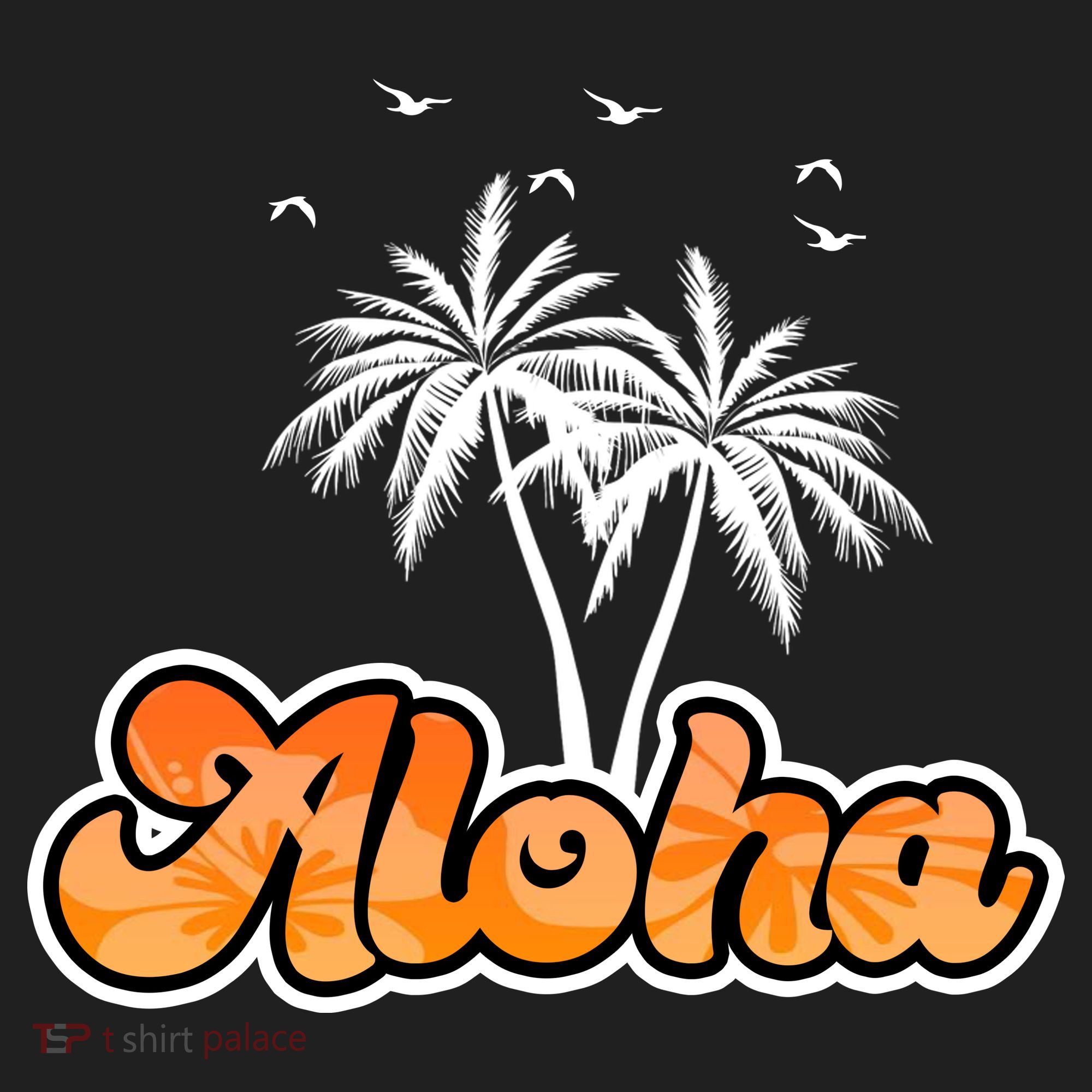 Aloha Palm Trees Hawaii Tropical Tumbler