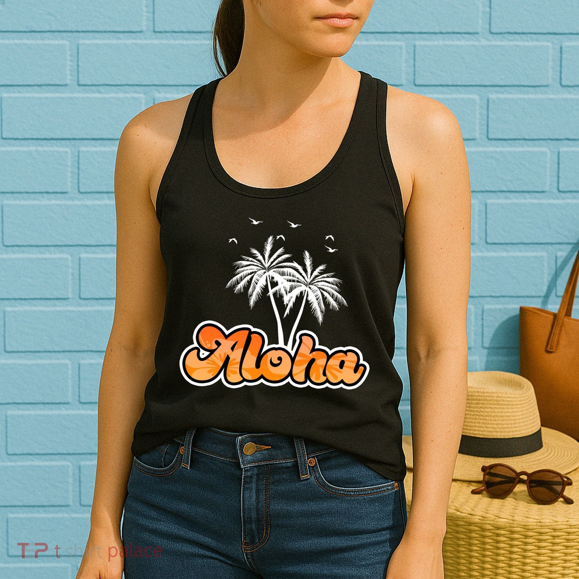 Aloha Palm Trees Hawaii Tropical Women's Tank Top