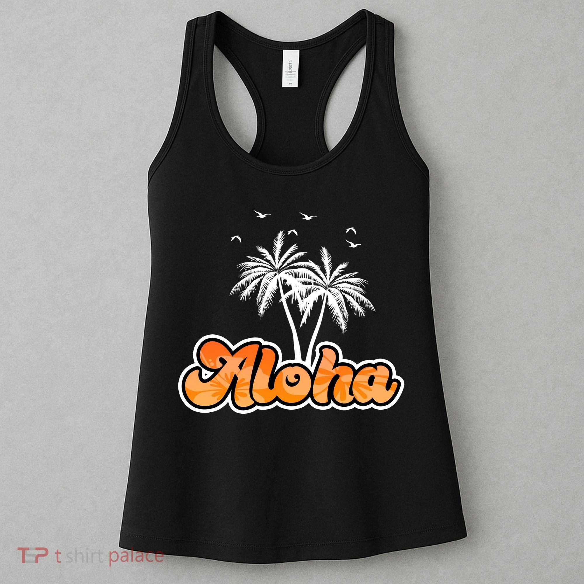 Aloha Palm Trees Hawaii Tropical Women's Tank Top