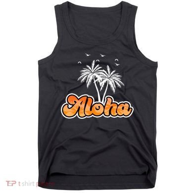 Aloha Palm Trees Hawaii Tropical Tank Top
