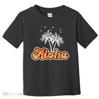 Aloha Palm Trees Hawaii Tropical Toddler T-Shirt thumb 0