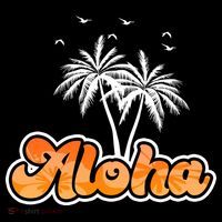 Aloha Palm Trees Hawaii Tropical Toddler T-Shirt thumb 4