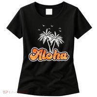 Aloha Palm Trees Hawaii Tropical Women's T-Shirt thumb 0
