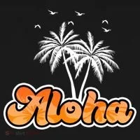 Aloha Palm Trees Hawaii Tropical Women's T-Shirt thumb 6