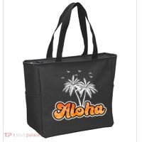 Aloha Palm Trees Hawaii Tropical Tote Bag thumb 2