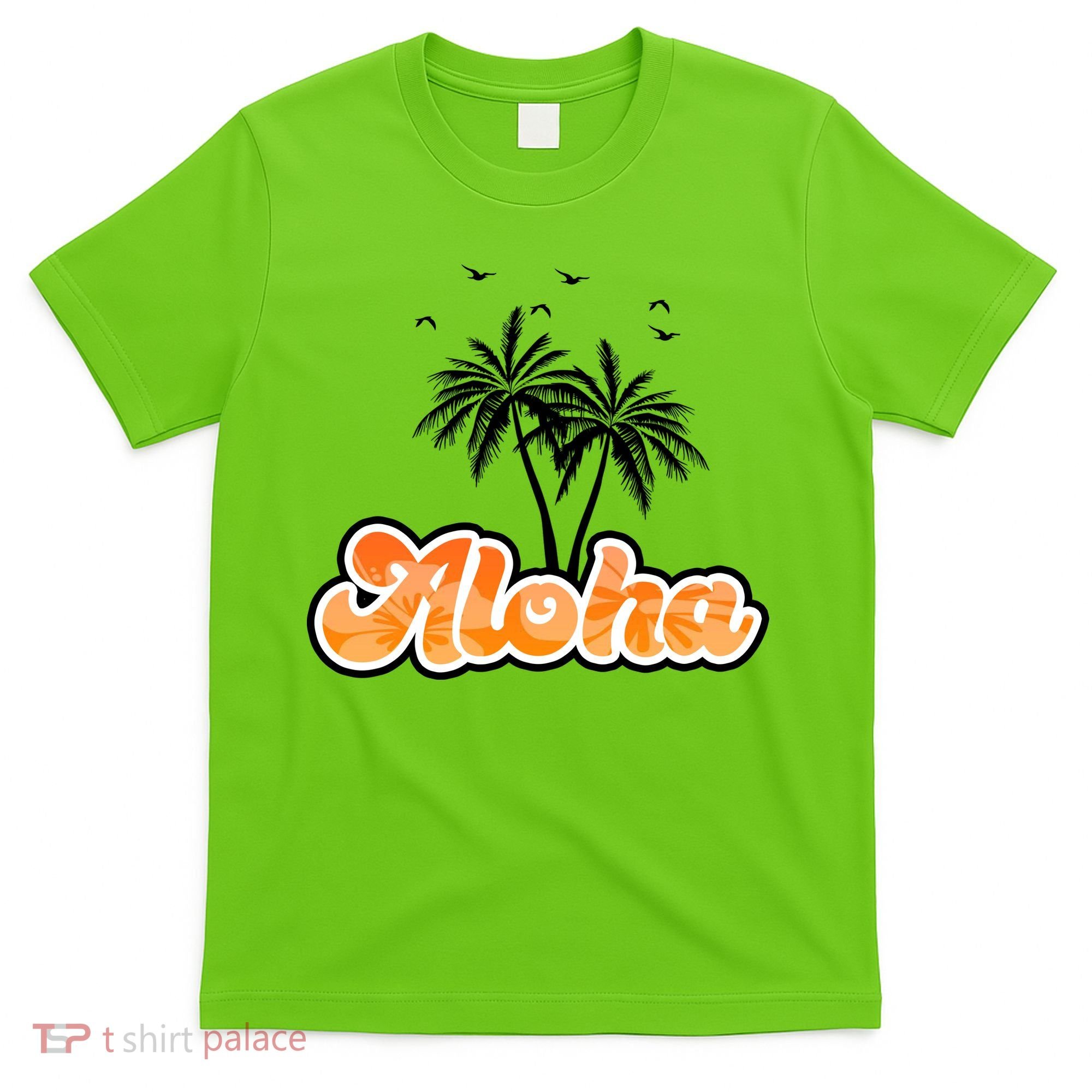 Aloha Palm Trees Hawaii Tropical T-Shirt
