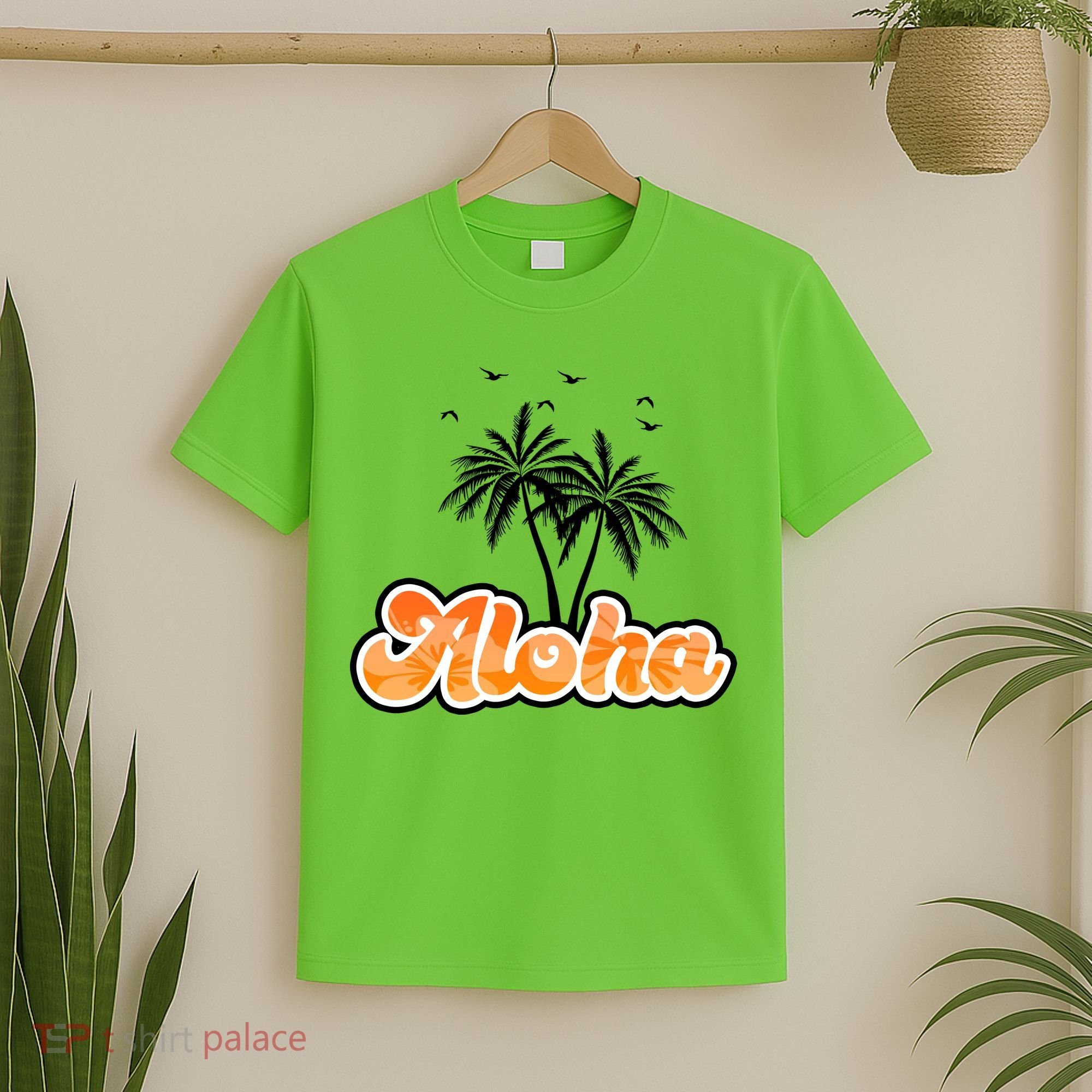 Aloha Palm Trees Hawaii Tropical T-Shirt