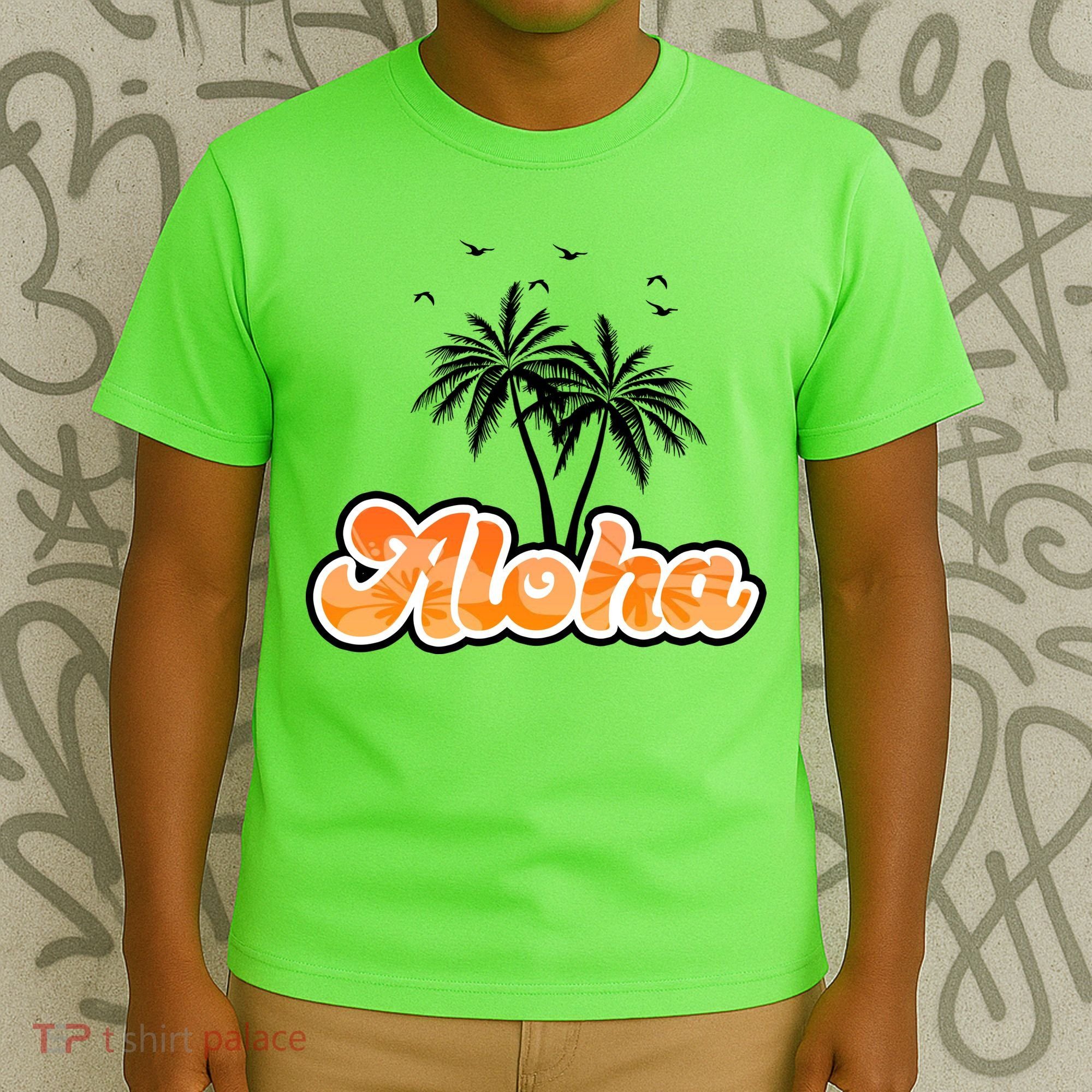 Aloha Palm Trees Hawaii Tropical T-Shirt