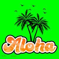 Aloha Palm Trees Hawaii Tropical Mousepad thumb 1