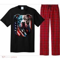 American Pitbull Terrier USA Flag Patriotic Dog Pajama Set thumb 0