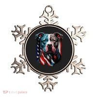 American Pitbull Terrier USA Flag Patriotic Dog Ornament thumb 0