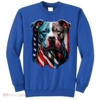 American Pitbull Terrier USA Flag Patriotic Dog Sweatshirt thumb 0