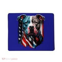 American Pitbull Terrier USA Flag Patriotic Dog Mousepad thumb 0