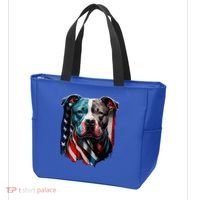 American Pitbull Terrier USA Flag Patriotic Dog Tote Bag thumb 3