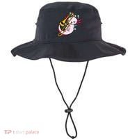 Axolotl Playing Trombone  Marching Band Trombone Bucket Hat thumb 0