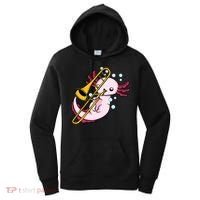 Axolotl Playing Trombone  Marching Band Trombone Women's Hoodie thumb 0
