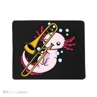 Axolotl Playing Trombone  Marching Band Trombone Mousepad thumb 0