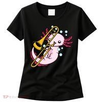 Axolotl Playing Trombone  Marching Band Trombone Women's T-Shirt thumb 0