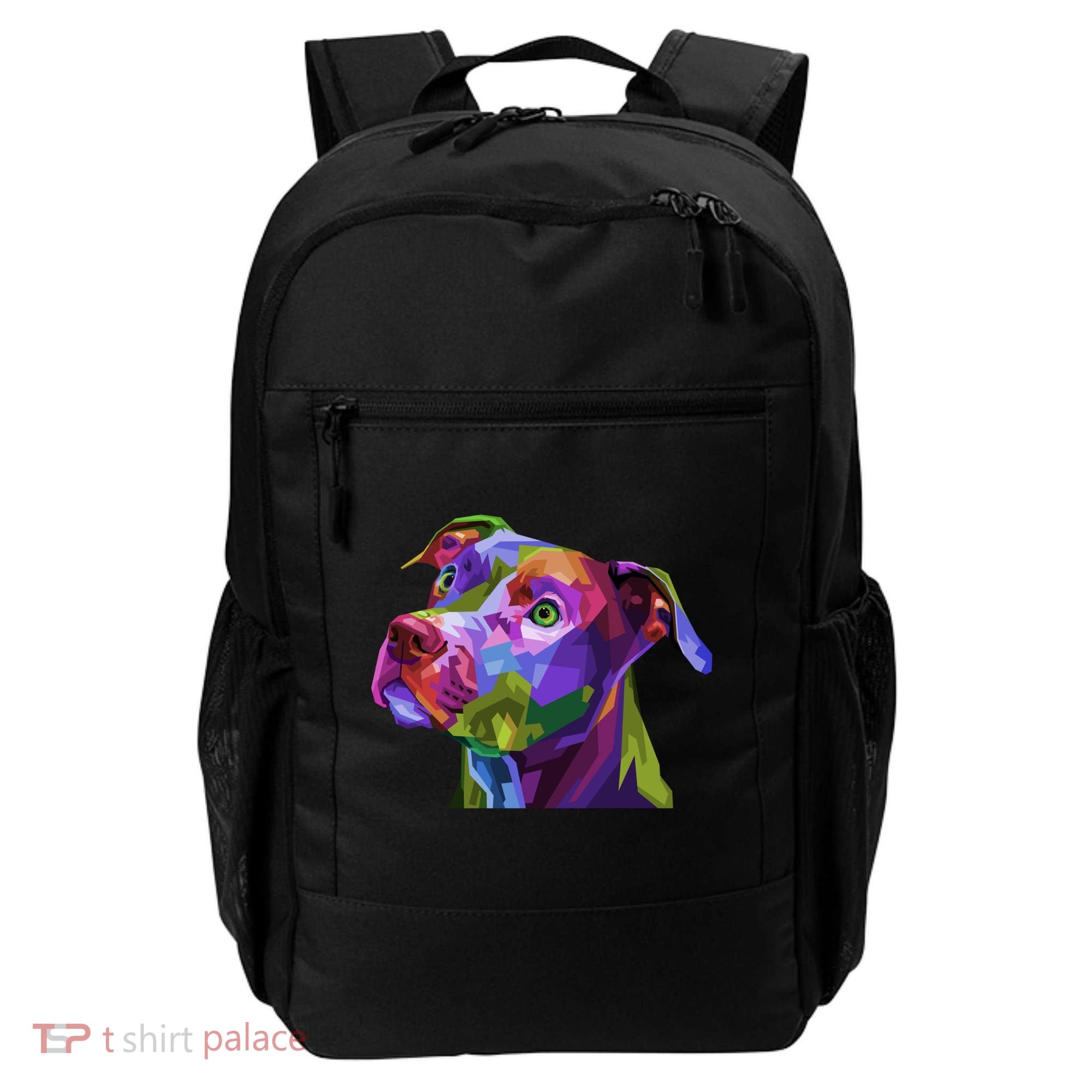American Pitbull Terrier Pop Art Portrait For Dog Owners Gift Backpack
