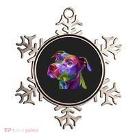 American Pitbull Terrier Pop Art Portrait For Dog Owners Gift Ornament thumb 0