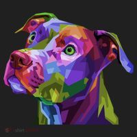 American Pitbull Terrier Pop Art Portrait For Dog Owners Gift Hat thumb 2