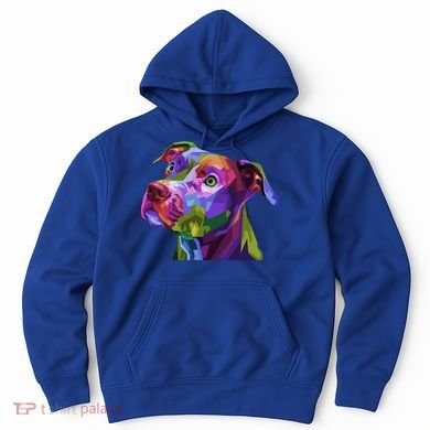American Pitbull Terrier Pop Art Portrait For Dog Owners Gift Hoodie