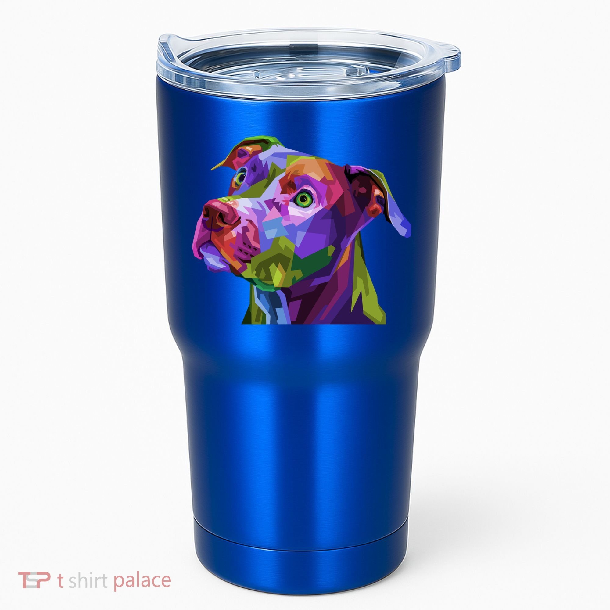 American Pitbull Terrier Pop Art Portrait For Dog Owners Gift Tumbler